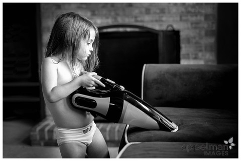 Photograph of child - Spring Cleaning has no uniform