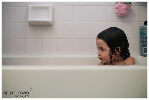 Naperville Child Portrait, Photographer, Naperville Family Portraits, Naperville LIfestyle Photographer, Indoor, Bathtub, Child, Kid, Toddler, Preschooler, Swim, Photojournalistic, Story-Telling, All the little things