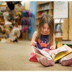 Naperville Photographer kid in the downtown book store 111-365 2014