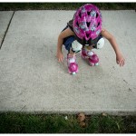 Animal tracks and roller skates kids portrait lifestyle photography for family 214-365 2014