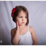 Beautiful Custom Child Photography in Naperville on location little girl with red flower bow 37-365 2014