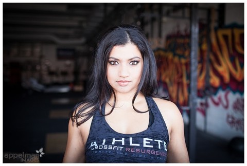 Naperville Crossfit Portrait Photographer Athlete Woman in Gym