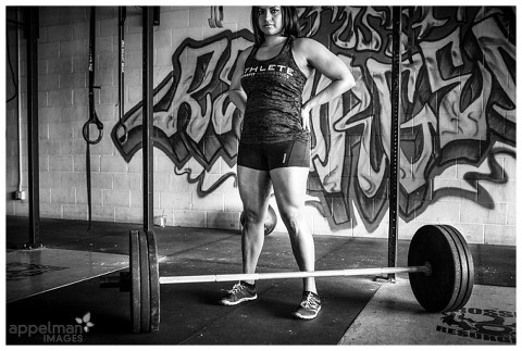 Tough Girl at Naperville Gym with Barbell at Crossfit by Lifestyle PhotographerTough Girl at Naperville Gym with Barbell at Crossfit by Lifestyle Photographer