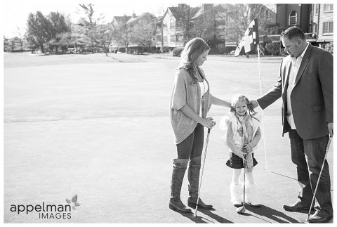 Fun Lifestyle Family Portrait Photographer at White Eagle Golf Course family of three