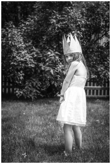 Queen Elsa Crown and Snow dress little girl photo by Naperville Kid Photographer