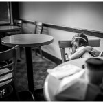 Documentary Photography of Little girl in Coffee shop naperville family photographer 153-365 2014