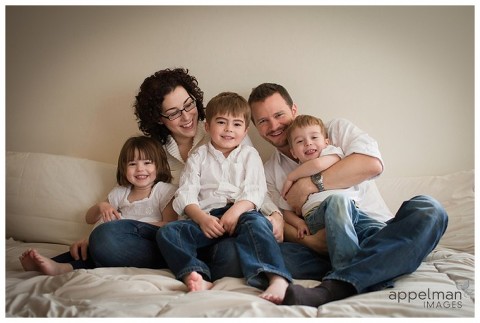 natural light at home for a portrait by Naperville Family Photographer