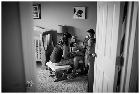 Photographer in Naperville family lifestyle candid beautiful portrait sessions family in nursery Oswego Montgomery il