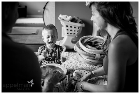 Photographer in Naperville family lifestyle candid beautiful portrait sessions family in nursery Oswego Montgomery il