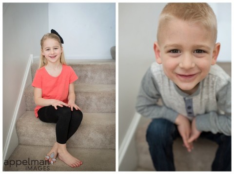 Gorgeous kids portraits at home by naperville photographer