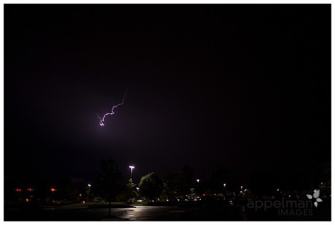 baby lightning dragon purple sky in naperville at night in the summer by appelman images photography