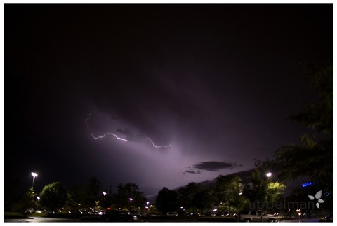 backlighting of lightning purple sky at night in naperville by photographer appelman