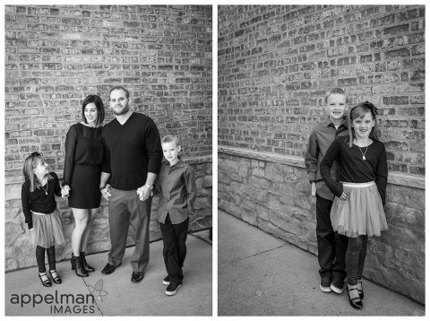 Cool family photos by naperville photographer downtown