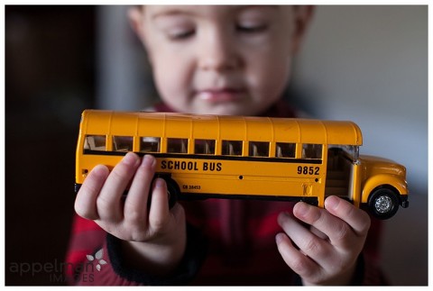 yellow bus and little boy naperville suburb chicago lifestyle family pictures